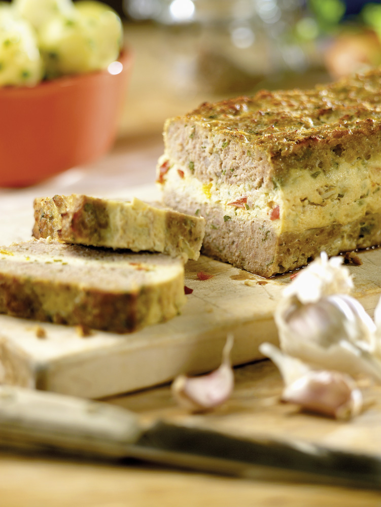 Faschierter Braten mit Topfenfülle