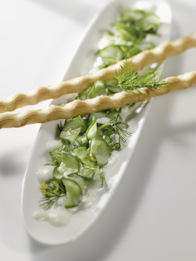 Rahmiger Gurkensalat