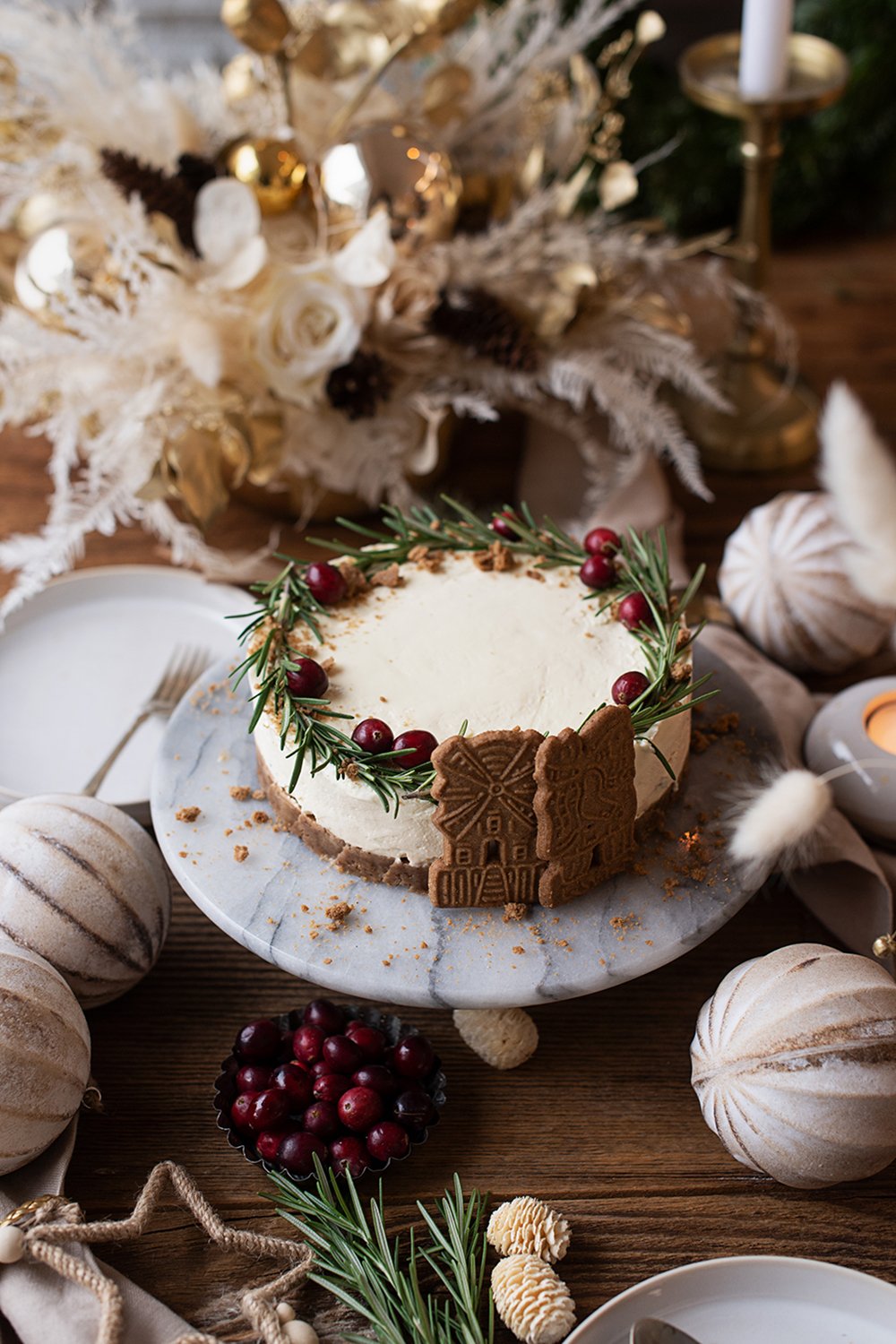 Weihnachtlicher Spekulatius Cheesecake