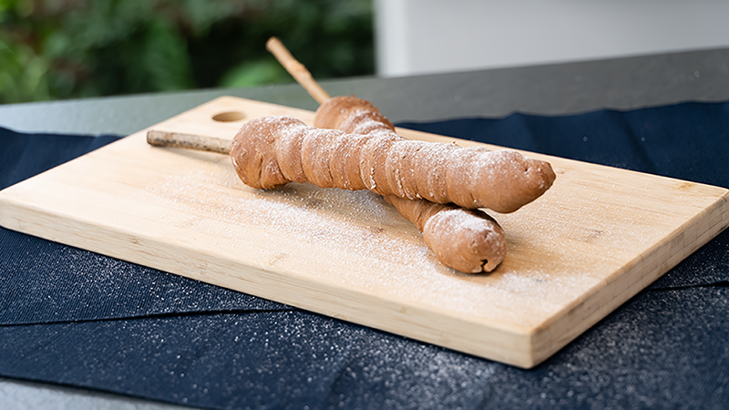Schokolade-Stockbrot