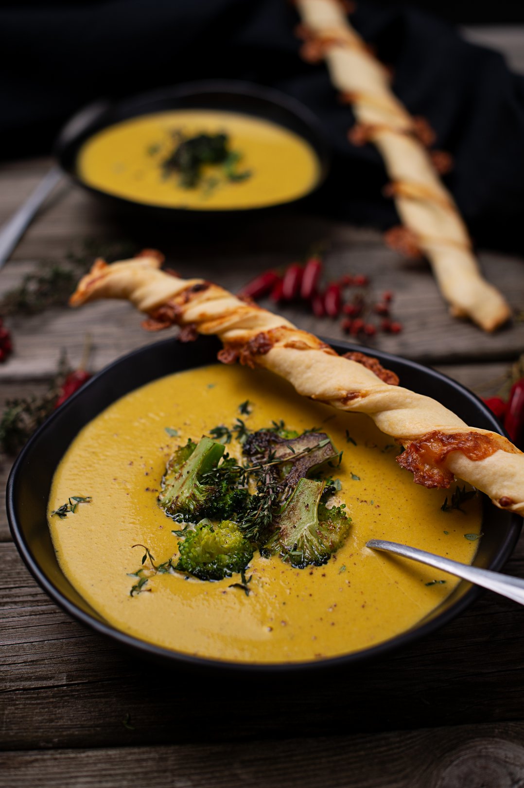 Brokkoli Karotten Käsesuppe