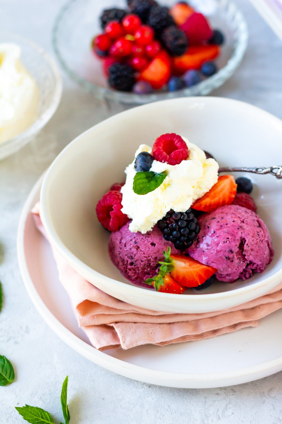 Joghurt Beeren Eis