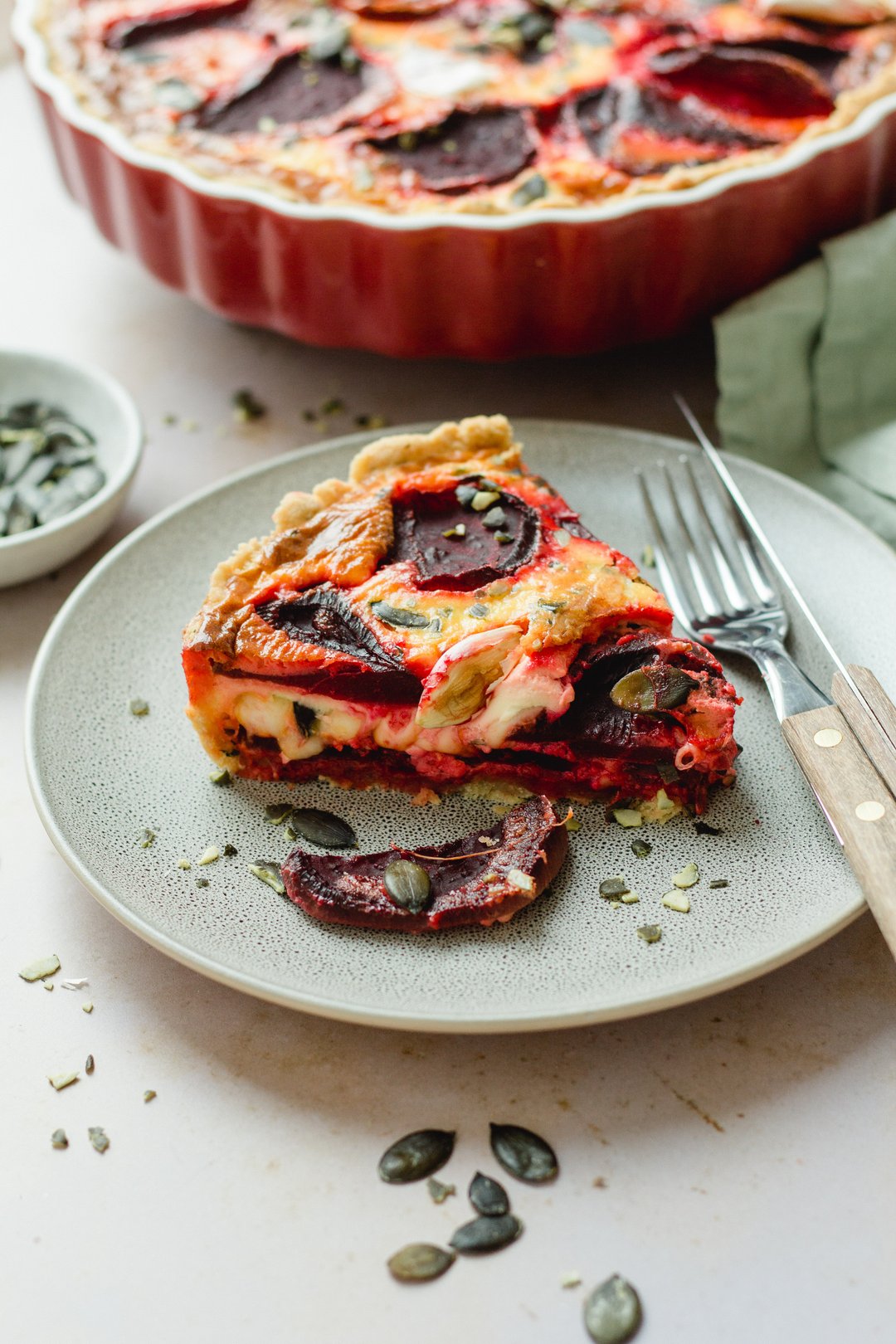 Rote Rüben Quiche