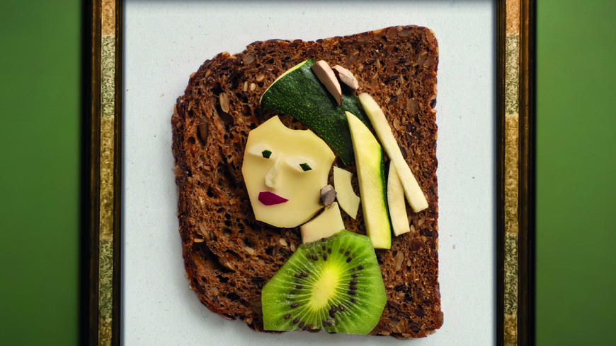 „Käse ist Kunst" - Kunstgemälde mit Premium Bergkäse nach ...