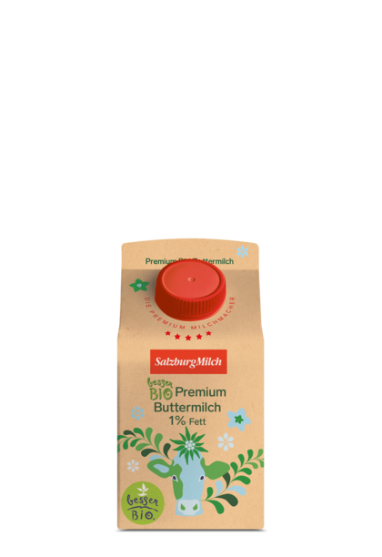 besser Bio Premium Buttermilch 1% Fett von Salzburg Milch