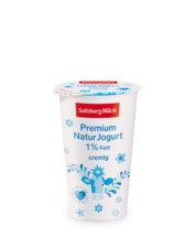 Premium Natur Jogurt 1% Fett von Salzburg Milch