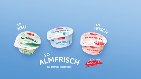 Premium Almfrisch Frischkäse-Sorten von Salzburg Milch