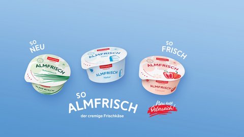 Premium Almfrisch Frischkäse-Sorten von Salzburg Milch
