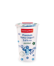Premium Natur Jogurt 3,6% Fett stichfest von Salzburg Milch, 250g