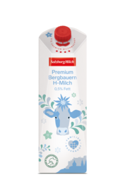 Premium Bergbauern H-Milch 0,5% Fett von Salzburg Milch, 1l
