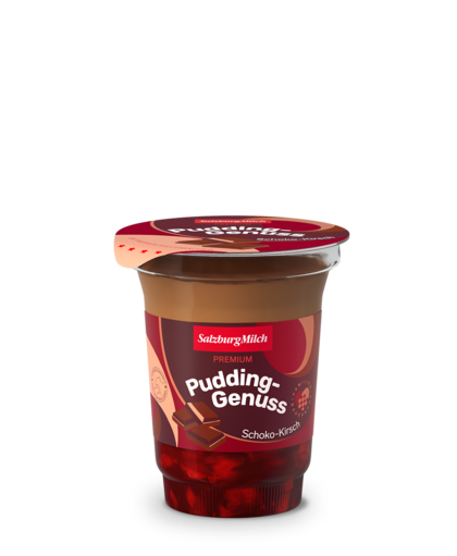 Premium Pudding-Genuss Schoko-Kirsch von Salzburg Milch, 170g