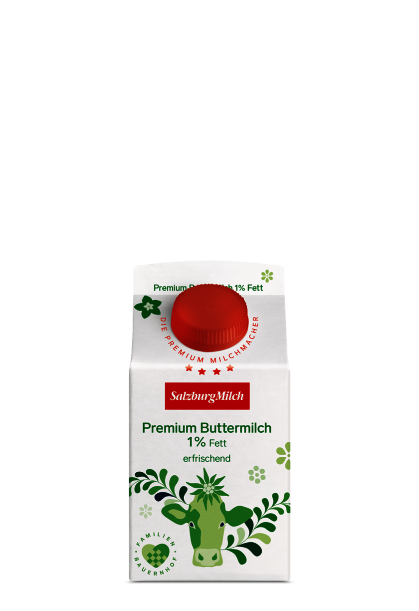 Premium Buttermilch 1% 500ml - SalzburgMilch
