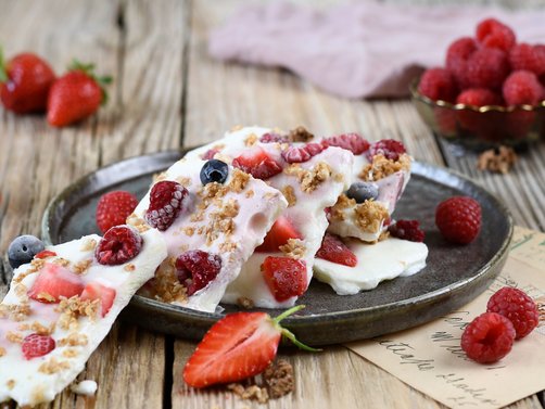 Geeistes Jogurt mit Beeren | Salzburg Milch